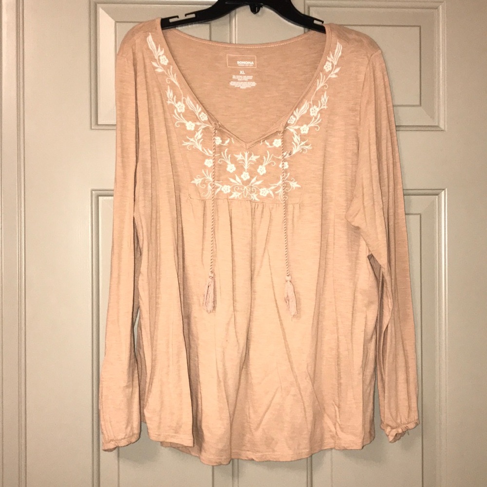 Soft pink blouse